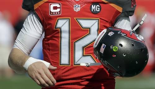 Tom Brady in Tampa Bay Buccaneers uniform